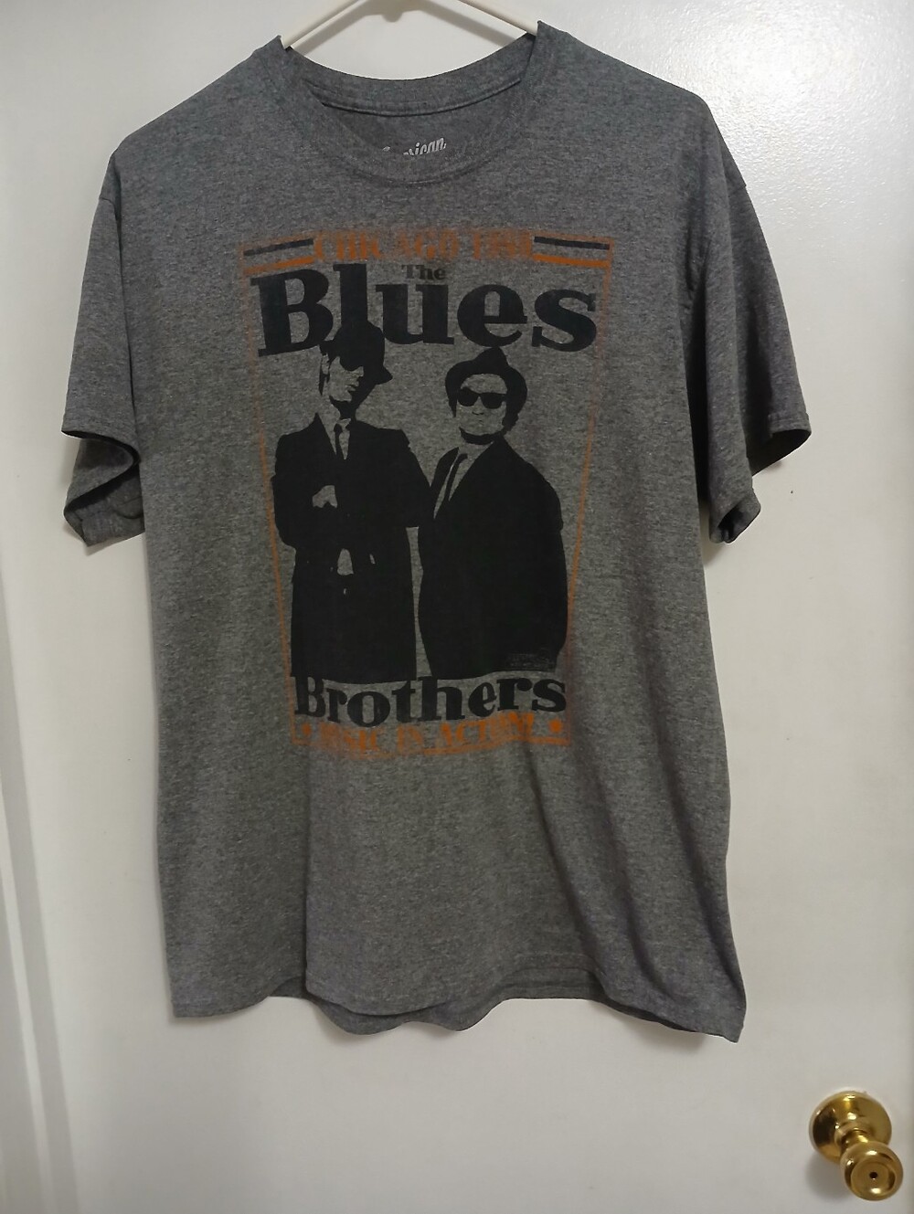 American Classic The Blues Brothers T-Shirt Large Heather Gray